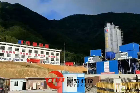 豫特科技助力安能集團(tuán)水電站重點(diǎn)項(xiàng)目，機(jī)制砂生產(chǎn)線。